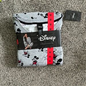 Disney Gray and Black Mickey Mouse Pajama Set